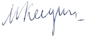 signature de Mstislav Keldych