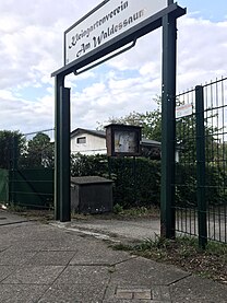 Stumbling block at the allotment gardens "Am Waldessaum" (close to lane 5) at 20 Seidelstraße, Tegel