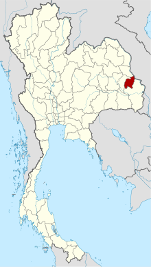 Lokasi Provinsi Amnat Charoen di Thailand