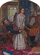 Model in The Awakening Conscience, door Holman Hunt