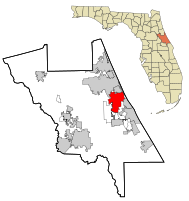 Location in Volusia County and the state of Florida