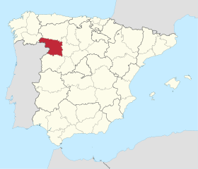 Pozicija Zamore na karti Španjolske