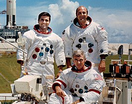 Bemanning Apollo 17 (v.l.n.r.: Schmitt, Cernan en Evans)