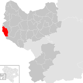 Poloha obce Behamberg v okrese Amstetten (klikacia mapa)