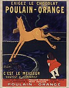 Publicité pour le Chocolat Poulain en 1911.