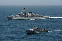 HMS Argyll off Senegal, in 2013