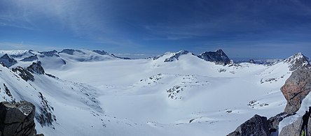 Panorama da Cima Venezia verso l'Adamello