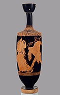La lekythos con Amimone insidiata da Poseidon (440 a.C.) (Metropolitan Museum di New York).