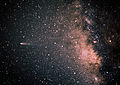 Bima Sakti dan Komet Halley pada tahun 1986.