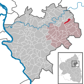 Poziția Flacht pe harta districtului Rhein-Lahn-Kreis
