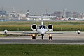 Particolare del profilo di un Learjet 35A.