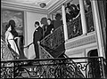 Photo noir et blanc du grand escalier de l'Aorangi.
