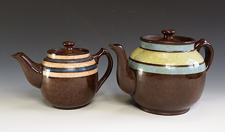 Sadler brown Betty teapots.