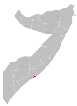 Могадишо на карте Сомали