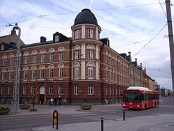 L'intersection de la rue Drottninggatan et Nygatan