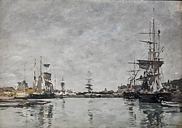 Bassin de Deauville ciel gris, 1877, Liège, La Boverie.