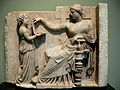 Image 2Gravestone of a woman with her slave child-attendant, c. 100 BC (from Ancient Greece)