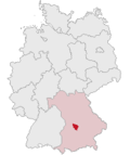 Localização de Neuburgo-Schrobenhausen na Alemanha