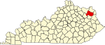 State map highlighting Carter County