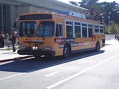 74X Culture Bus in special livery, October 2008.