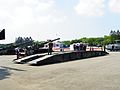 Visitors with ROCA Officer Photoing above Engineering Bridge