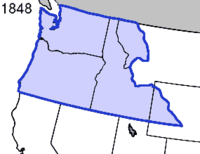 Oregonterritorium in 1848