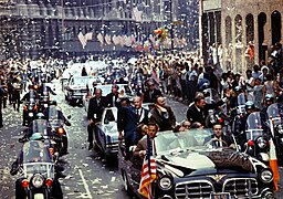 Desfile en Manhattan, Nueva York, de los astronautas en agosto de 1969.