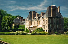 Château de Courances côté jardin.