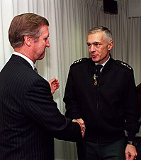 William Cohen och Wesley Clark, 1999.