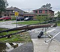 Utility line and roof damage May 21, 2022, Merivale Road (Ottawa)