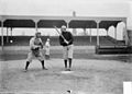 Dusty Rhoads bats for the Chicago Orphans, 1902.