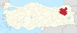 Kaart van Erzurum