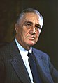 Presidenttiehdokas Franklin D. Roosevelt