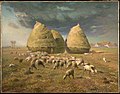 『秋、積みわら』1874年頃。油彩、キャンバス、85.1 × 110.2 cm。メトロポリタン美術館[104]。