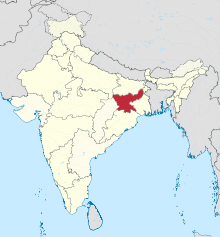 Jharkhand in India (disputed hatched).svg