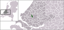 Kart over Schiedam
