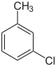 Struktur von m-Chlortoluol