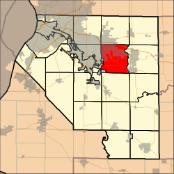 Location in St. Clair County