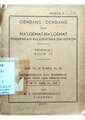 Oendang-Oendang dan Ma'loemat-Ma'loemat Pemerintah Balatentara Dai Nippon (Indeks)