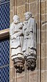 I santi Evergislo e Severino sulla facciata del Municipio di Colonia