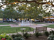 Town square in Easton, Ohio