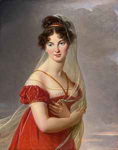 Aglæ Gabrielle de Gramont (1787-1842) femme du général russe Alexandre Davydov par Élisabeth Vigée-Lebrun Collection privée Vente Sotheby's 2014