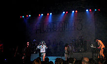Alabama 3, or A3, playing live at the London Astoria on 7 October 2007