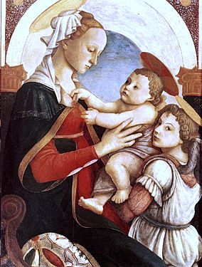 Botticelli : Madonna col Bambino degli Innocenti, 1465-1467