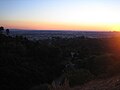 Coucher de soleil sur Los Angeles.