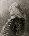 Portrait de Henry Fielding, d'après William Hogarth