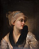 Jean-Baptiste Greuze - Ritratto di giovane donna, XVIII secolo