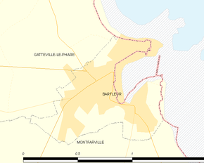 Poziția localității Barfleur