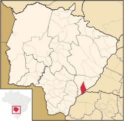 Location in Mato Grosso do Sul state