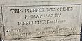 Newport Market foundation stone, Upper Dock Street entrance